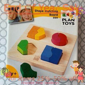 Plan Toys Shape Matching Board 5154